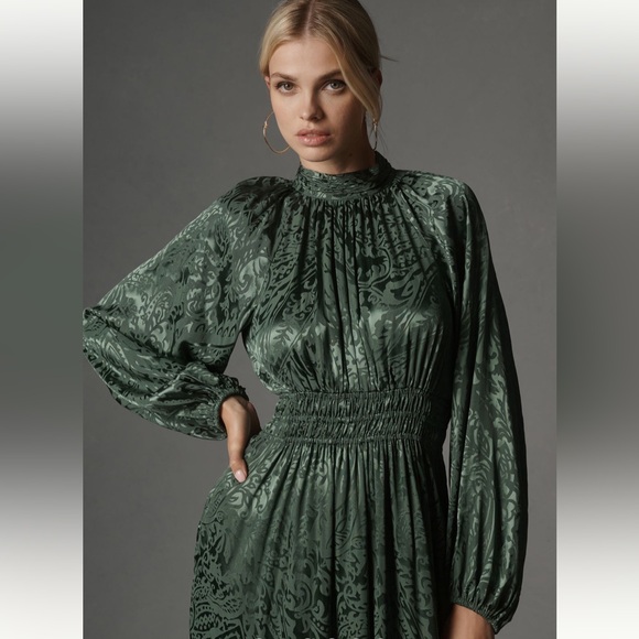 Anthropologie Somerset Maxi Mock Neck Edition size 2x - Picture 2 of 8